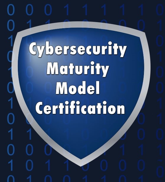 Cybersecurity maturity model certification CMMC logo