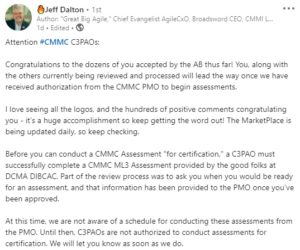 CMMC News - January 23, 2021