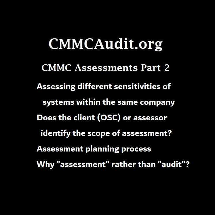 title card for CMMC assessment interview with Jeff Dalton