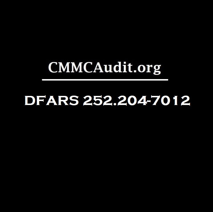 Title card showing dfars 252.204-7012