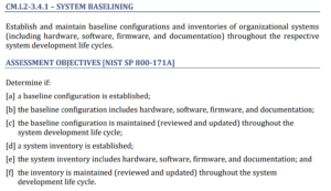 3.4.1 Establish / Maintain Baseline Configurations