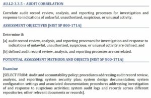 3.3.5 Correlate Audit Processes