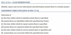 3.14.1 Identify, report, correct system flaws