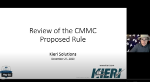 Webinar - CMMC Proposed Rule Review